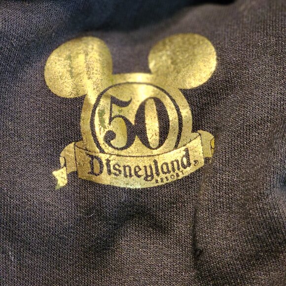 Disneyland 50th Anniversary 2005 - Black Zip Hoodie - New $100 OBO - MED. - Picture 5 of 7